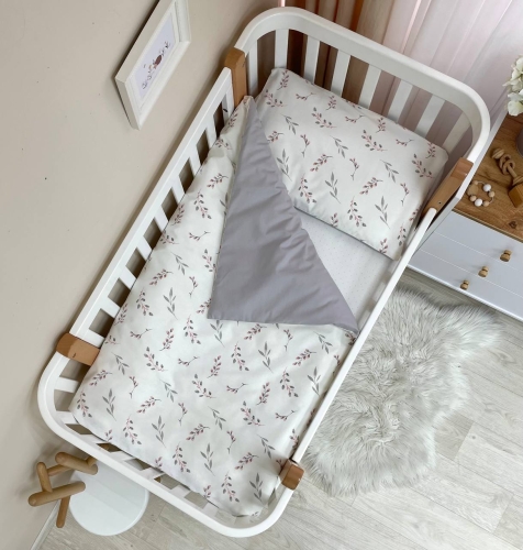 Змінна постіль Baby Dream Гілочки котики пудра - 2