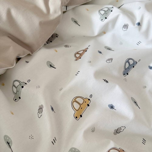 Комплект постельного белья для новорождённого Baby Dream New Машинки голубые - 6