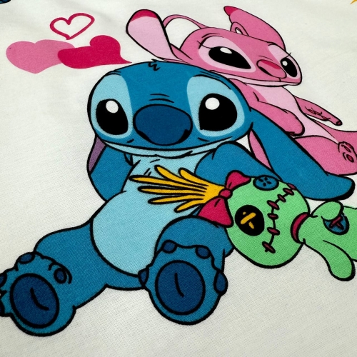 Комплект постельного белья подросток 1,5 Stich/рожевий (пододеяльник+наволочка) - 9