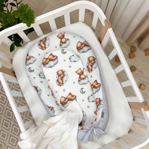 Кокон Baby Design Тедді сірий - 1
