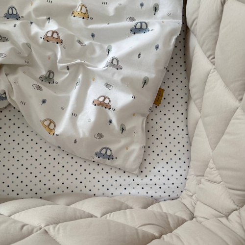 Комплект постельного белья для новорождённого Baby Dream New Машинки голубые - 7