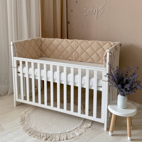 Бортик стьобаний "Baby Dream" на 3 сторони поплін лате - 2