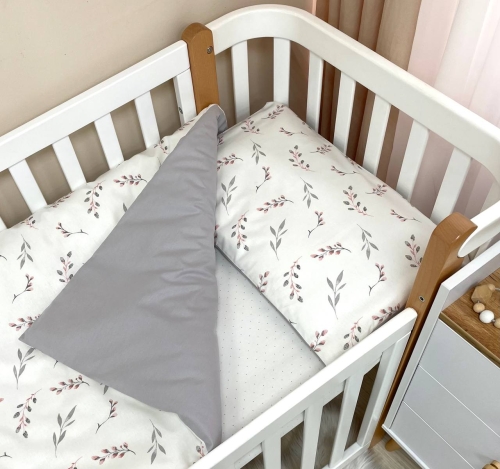 Змінна постіль Baby Dream Гілочки котики пудра - 3