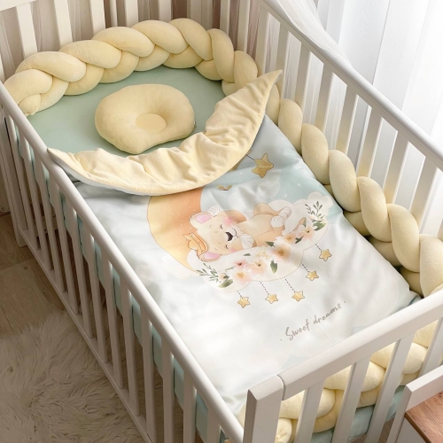 Комплект постельного белья для новорождённого Коллекция №8 Sweet Dream Львенок - 1