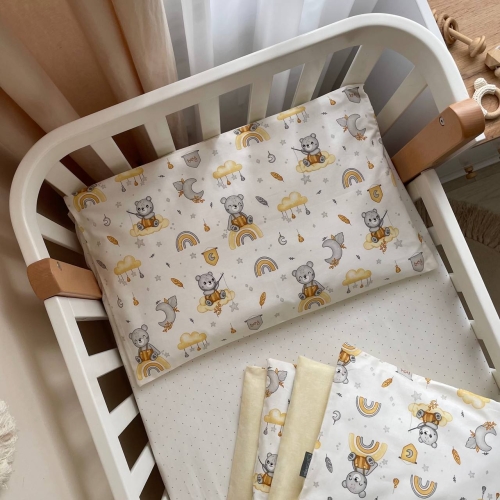 Змінна постіль Baby Mix Ведмедик boy жовтий - 4