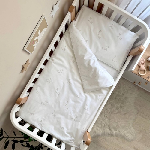 Змінна постіль Baby Dream New Зайка із собачкою бежевий/блакитний - 3