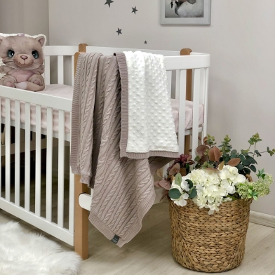 Плед в'язаний Wellsoft Коса моко