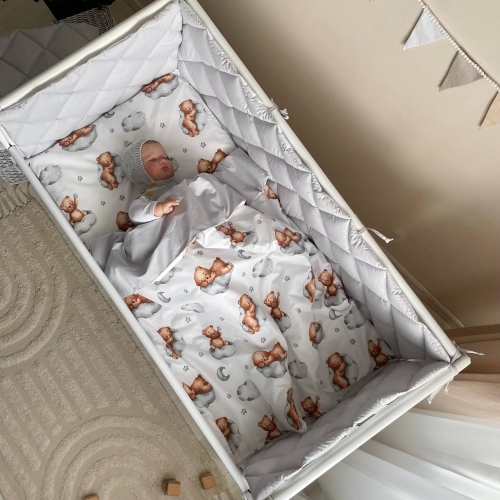 Змінна постіль Baby Mix Тедді сірий - 6