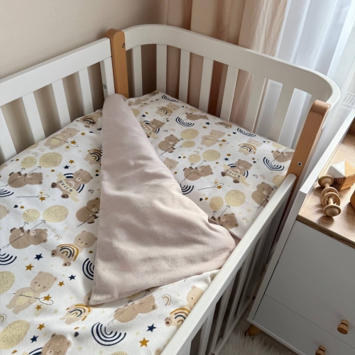 Змінна постіль фланель Ведмедик з кульками - 2