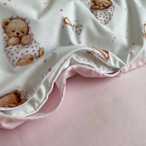 Сменная постель Baby Mix Мишка в одеяле на белом - 5
