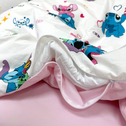 Комплект постельного белья подросток 1,5 Stich/рожевий (пододеяльник+наволочка) - 6