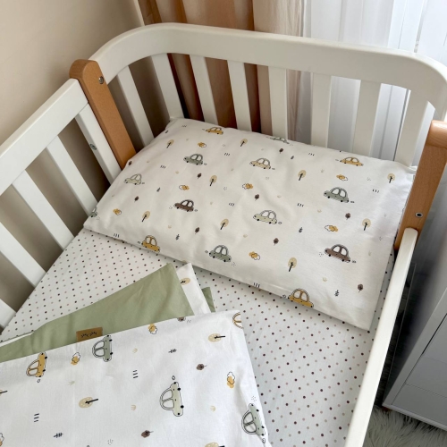 Сменная постель Baby Dream New Машинки олива - 4
