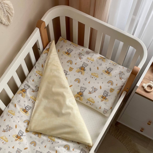 Змінна постіль Baby Mix Ведмедик boy жовтий - 1