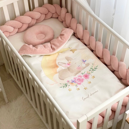 Комплект постельного белья для новорождённого Коллекция №8 Sweet Dream Зайчик - 1