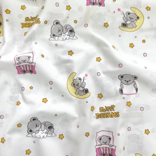 Пелёнка бязь Sweet dreams розовый - 2