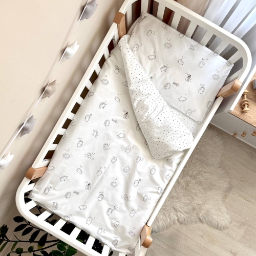 Сменная постель Baby Mix New Ёжики черные - 3