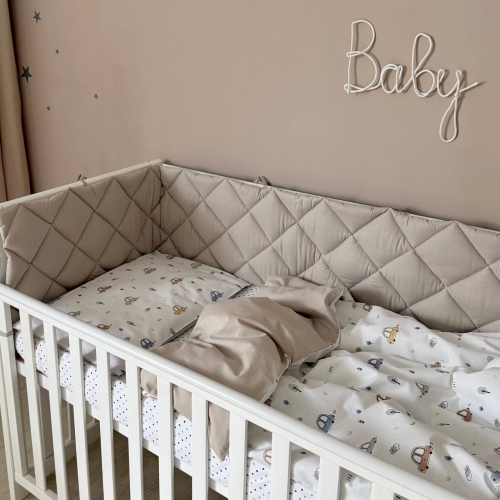Комплект постельного белья для новорождённого Baby Dream New Машинки голубые - 4