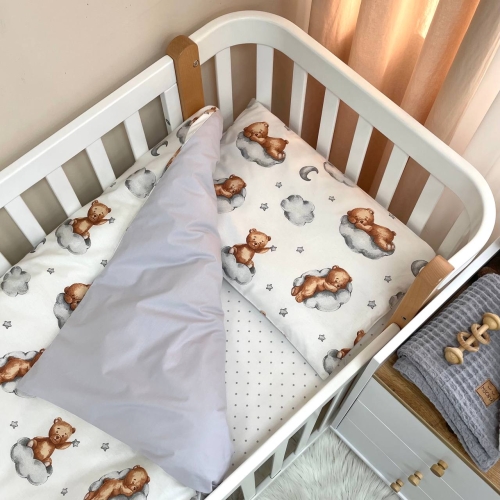 Змінна постіль Baby Mix Тедді сірий - 3