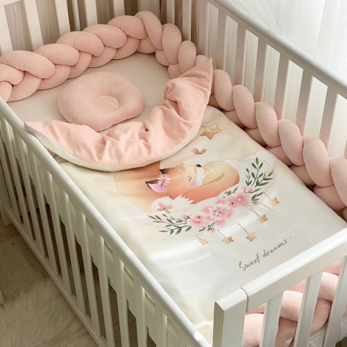 Комплект постельного белья для новорождённого Коллекция №8 Sweet Dream Лисичка - 1