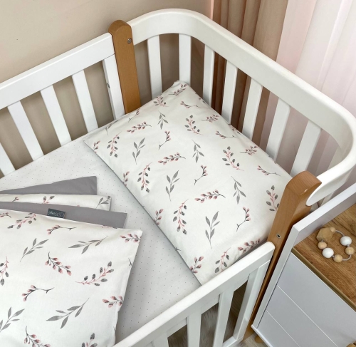 Змінна постіль Baby Dream Гілочки котики пудра - 4