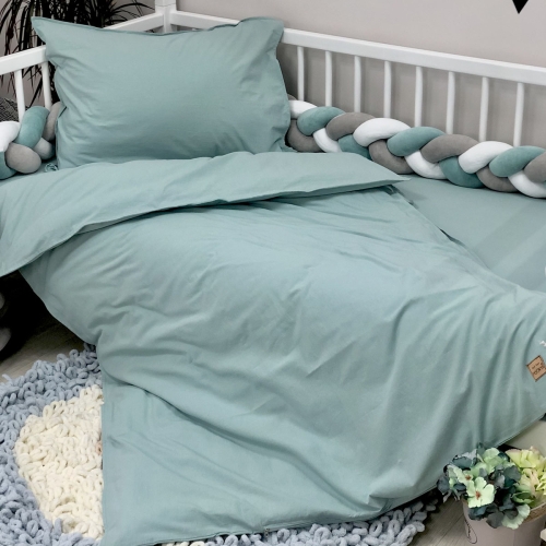 Комплект постільної білизни підліток варена бавовна м'ятний - 2
