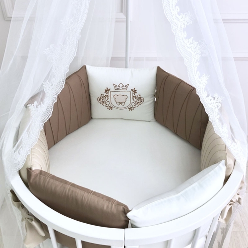 Комплект постельного белья для новорождённого Royal шоколад - 13
