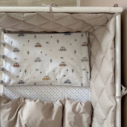 Комплект постельного белья для новорождённого Baby Dream New Машинки голубые - 5