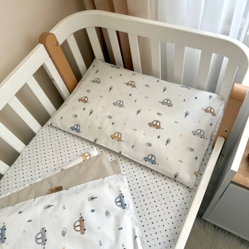 Змінна постіль Baby Dream New Машинки блакитні - 4