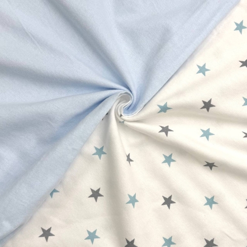 Набор пелёнок фланель 80х100 Soft Stars голубой - 2